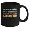 Husband Dad Cornhole Legend Funny Cornhole Game Mug Coffee Mug | Teecentury.com