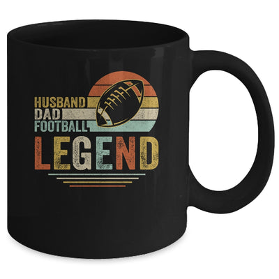 Husband Dad Football Legend Vintage Fathers Day Mug Coffee Mug | Teecentury.com