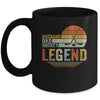 Husband Dad Hockey Legend Vintage Fathers Day Mug Coffee Mug | Teecentury.com