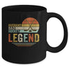 Husband Dad Hockey Legend Vintage Fathers Day Mug Coffee Mug | Teecentury.com
