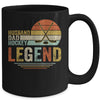 Husband Dad Hockey Legend Vintage Fathers Day Mug Coffee Mug | Teecentury.com