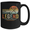 Husband Dad Lacrosse Legend Vintage Fathers Day Mug Coffee Mug | Teecentury.com