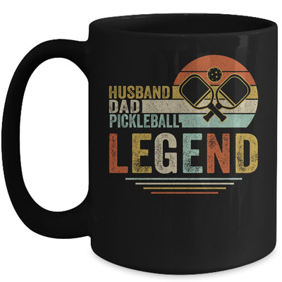 Husband Dad Pickleball Legend Vintage Fathers Day Mug Coffee Mug | Teecentury.com