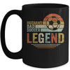 Husband Dad Soccer Legend Vintage Fathers Day Mug Coffee Mug | Teecentury.com