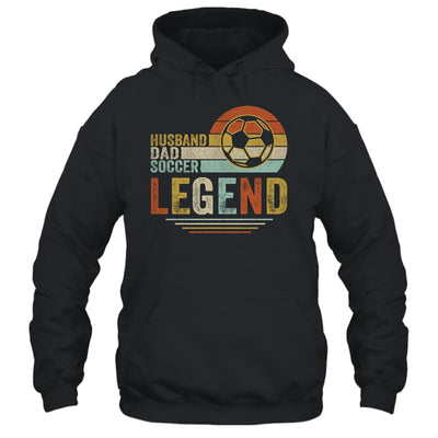 Husband Dad Soccer Legend Vintage Fathers Day T-Shirt & Hoodie | Teecentury.com