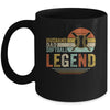 Husband Dad Softball Legend Vintage Fathers Day Mug Coffee Mug | Teecentury.com