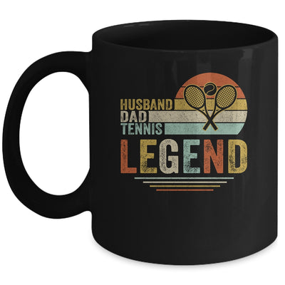 Husband Dad Tennis Legend Vintage Fathers Day Mug Coffee Mug | Teecentury.com