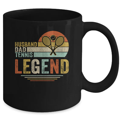 Husband Dad Tennis Legend Vintage Fathers Day Mug Coffee Mug | Teecentury.com