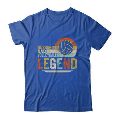 Husband Dad Volleyball Legend Vintage Fathers Day T-Shirt & Hoodie | Teecentury.com