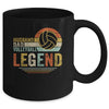 Husband Dad Volleyball Legend Vintage Fathers Day Mug Coffee Mug | Teecentury.com