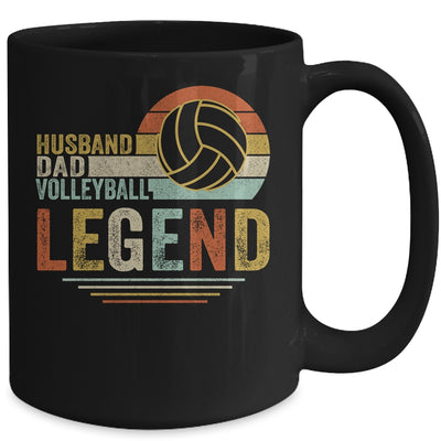 Husband Dad Volleyball Legend Vintage Fathers Day Mug Coffee Mug | Teecentury.com
