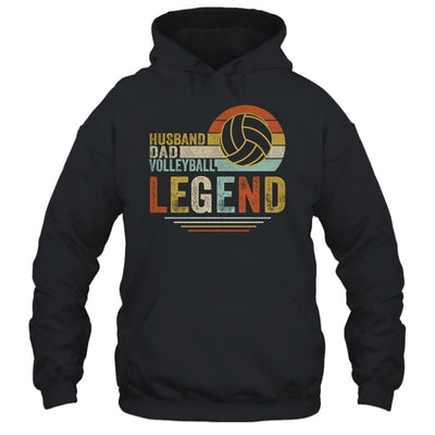 Husband Dad Volleyball Legend Vintage Fathers Day T-Shirt & Hoodie | Teecentury.com