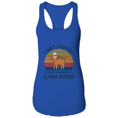 I Ain't Fluffin' Your Pillow But Llama Wound Nurse Vintage T-Shirt & Tank Top | Teecentury.com