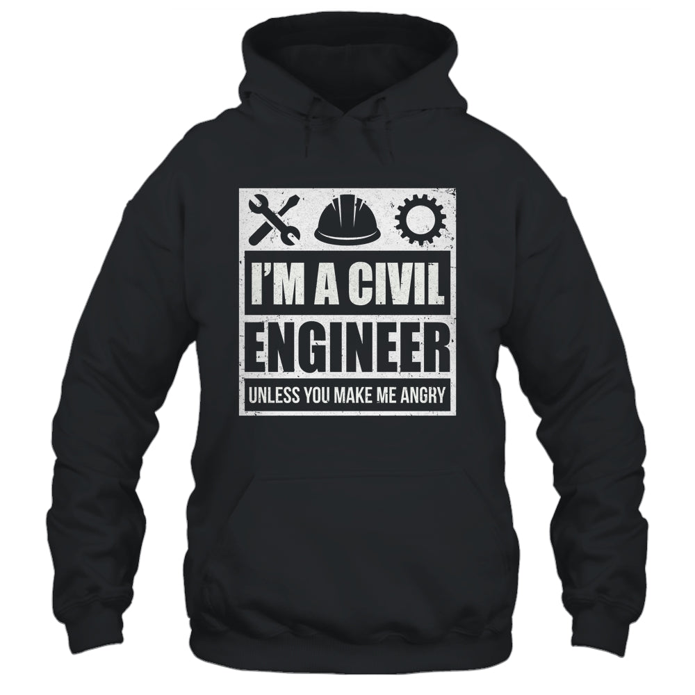 Civil Engineer Gift Funny Tshirt - Civil Unless Angry Civil Engineer Gift Funny Tshirt - Civil Unless Angry