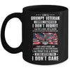 I Am A Grumpy Veteran I Served I Sacrificed Don't Regret Mug Coffee Mug | Teecentury.com