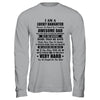 I Am A Lucky Daughter I'm Raised By A Freaking Awesome Dad T-Shirt & Hoodie | Teecentury.com