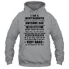 I Am A Lucky Daughter I'm Raised By A Freaking Awesome Dad T-Shirt & Hoodie | Teecentury.com