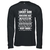 I Am A Lucky Son I Have A Freaking Awesome Dad T-Shirt & Hoodie | Teecentury.com