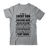 I Am A Lucky Son I Have A Freaking Awesome Mom T-Shirt & Hoodie | Teecentury.com