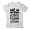 I Am A Lucky Son I Have A Freaking Awesome Mom T-Shirt & Hoodie | Teecentury.com