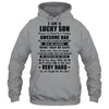 I Am A Lucky Son I'm Raised By A Freaking Awesome Dad T-Shirt & Hoodie | Teecentury.com