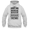 I Am A Lucky Son I'm Raised By A Freaking Awesome Dad T-Shirt & Hoodie | Teecentury.com