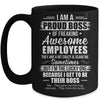 I Am A Proud Boss Of Freaking Awesome Employees Funny Mug | teecentury