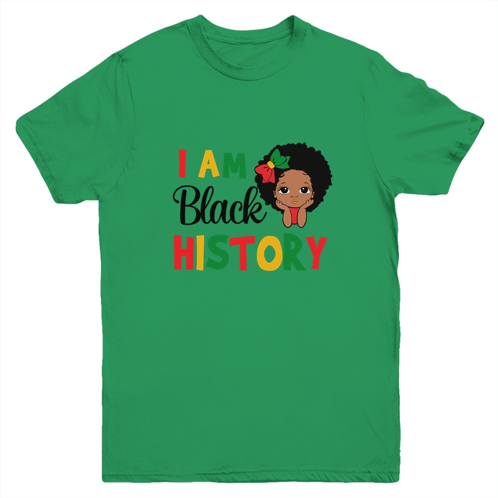 I Am Black History Month African Queen For Kids Girls Youth Youth Shirt | Teecentury.com