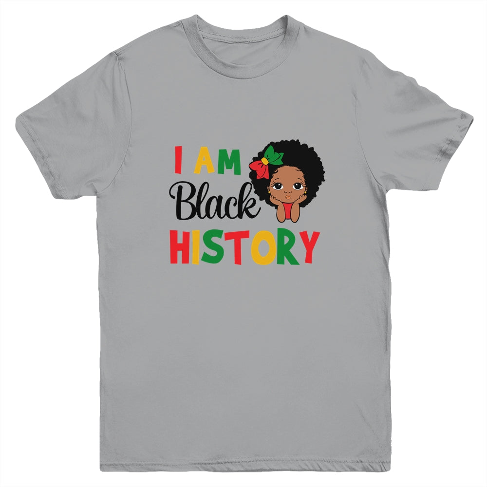 I Am Black History Month African Queen For Kids Girls Youth Youth Shirt | Teecentury.com