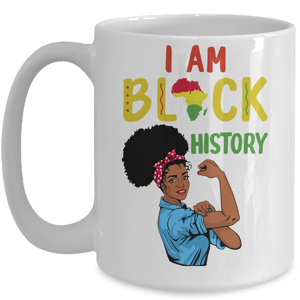 I Am Black History Pride Black Girl History Month Gift Mug Coffee Mug | Teecentury.com