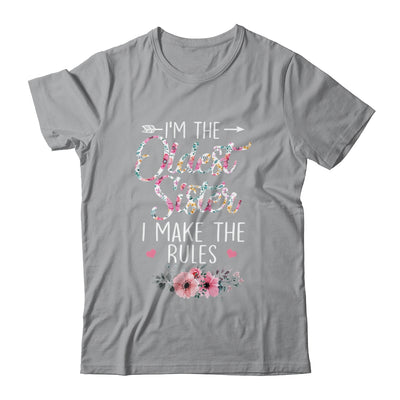 I Am The Oldest Sister I Make The Rules Sibling Floral T-Shirt & Tank Top | Teecentury.com