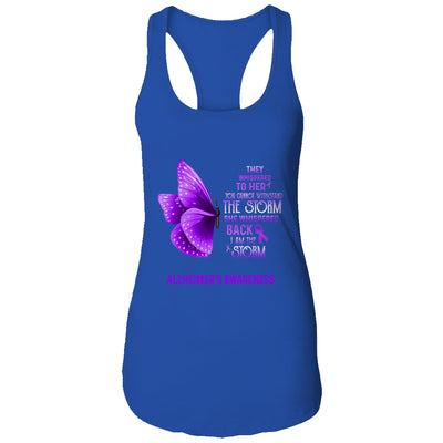 I Am The Storm Alzheimer's Awareness Butterfly T-Shirt & Tank Top | Teecentury.com