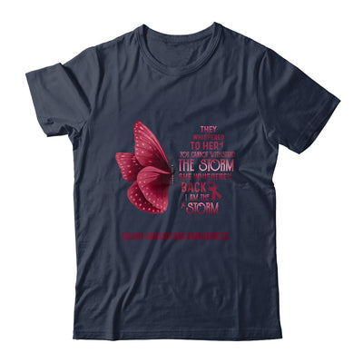 I Am The Storm Brain Aneurysm Awareness Butterfly T-Shirt & Tank Top | Teecentury.com