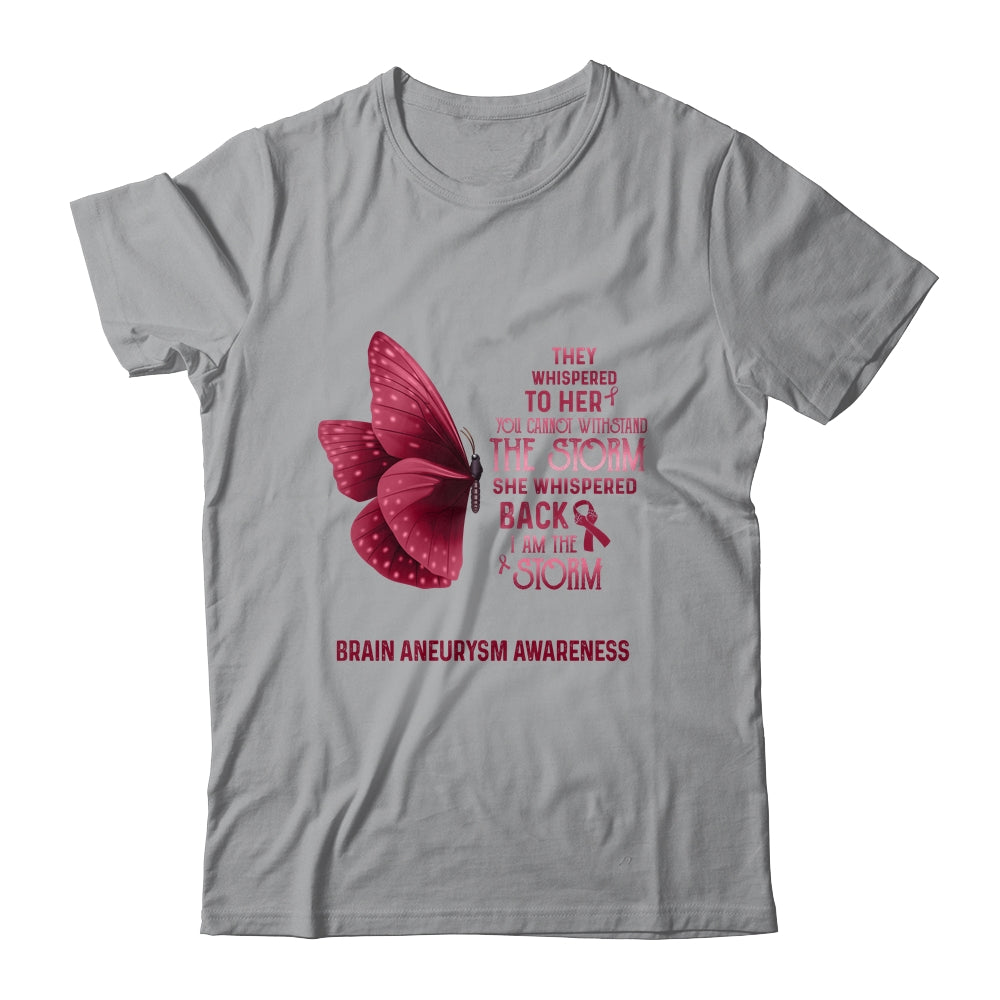 I Am The Storm Brain Aneurysm Awareness Butterfly T-Shirt & Tank Top | Teecentury.com