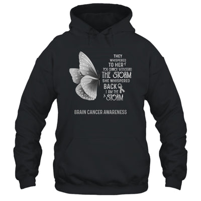 I Am The Storm Brain Cancer Awareness Butterfly T-Shirt & Tank Top | Teecentury.com