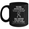 I Am The Storm Brain Cancer Awareness Warrior Mug | teecentury