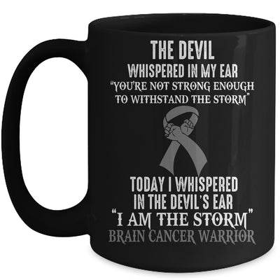 I Am The Storm Brain Cancer Awareness Warrior Mug | teecentury