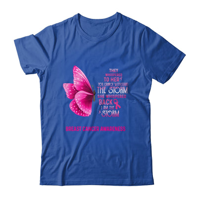 I Am The Storm Breast Cancer Awareness Butterfly T-Shirt & Tank Top | Teecentury.com