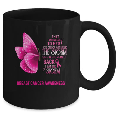 I Am The Storm Breast Cancer Awareness Butterfly Mug Coffee Mug | Teecentury.com