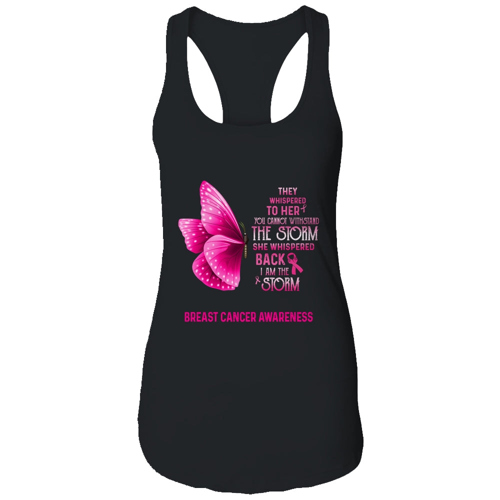 I Am The Storm Breast Cancer Awareness Butterfly T-Shirt & Tank Top | Teecentury.com
