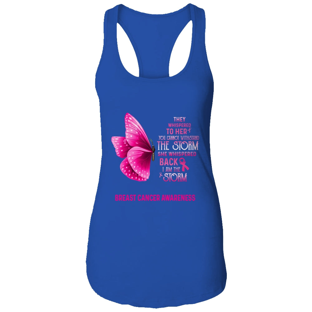 I Am The Storm Breast Cancer Awareness Butterfly T-Shirt & Tank Top | Teecentury.com
