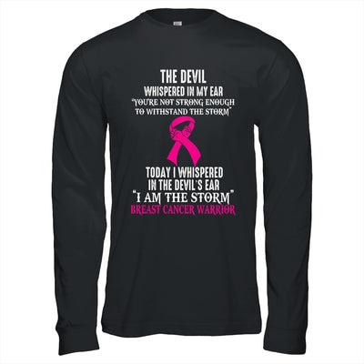 I Am The Storm Breast Cancer Awareness Warrior Shirt & Hoodie | teecentury