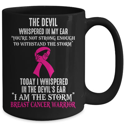 I Am The Storm Breast Cancer Awareness Warrior Mug | teecentury