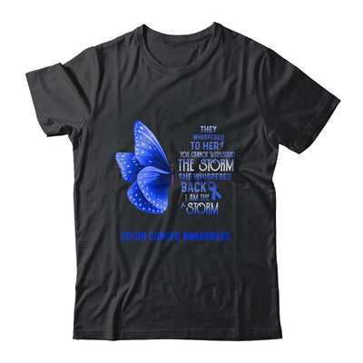 I Am The Storm Colon Cancer Awareness Butterfly T-Shirt & Tank Top | Teecentury.com