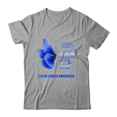 I Am The Storm Colon Cancer Awareness Butterfly T-Shirt & Tank Top | Teecentury.com