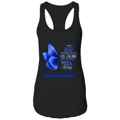 I Am The Storm Colon Cancer Awareness Butterfly T-Shirt & Tank Top | Teecentury.com