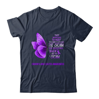 I Am The Storm Crohn's And Colitis Awareness Butterfly T-Shirt & Tank Top | Teecentury.com