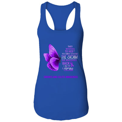 I Am The Storm Crohn's And Colitis Awareness Butterfly T-Shirt & Tank Top | Teecentury.com