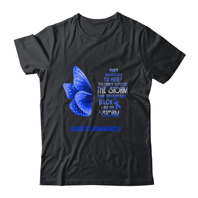 I Am The Storm Diabetes Awareness Butterfly T-Shirt & Tank Top | Teecentury.com