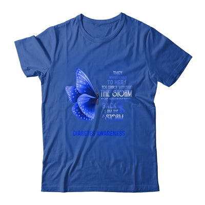 I Am The Storm Diabetes Awareness Butterfly T-Shirt & Tank Top | Teecentury.com